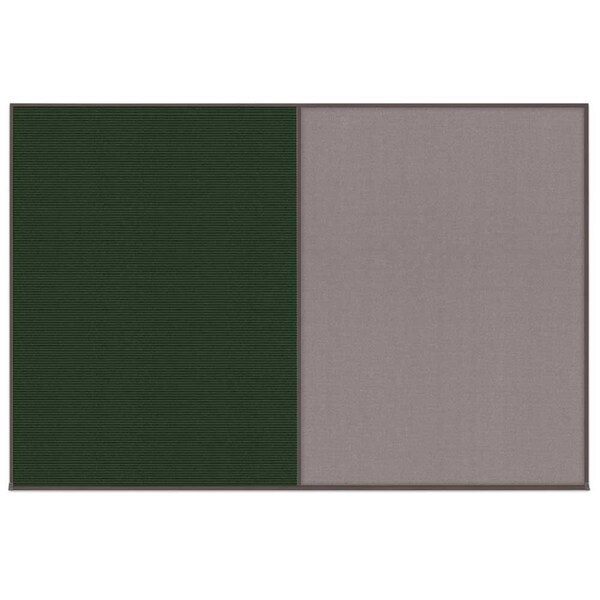 Enclosed Corkboard, 1 Door, 72"x48", 4" Fra, UV3405-BRONZE-COBACC